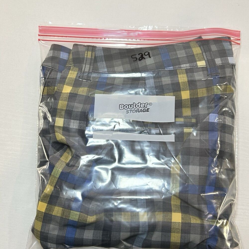 Tommy Bahama Shorts Mens 36 Gray Island Active Hybrid Gingham Check Drawstring - Picture 10 of 10